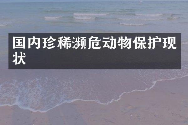 国内珍稀濒危动物保护现状