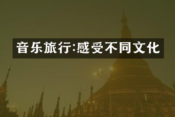 音乐旅行:感受不同文化