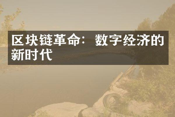 区块链革命：数字经济的新时代