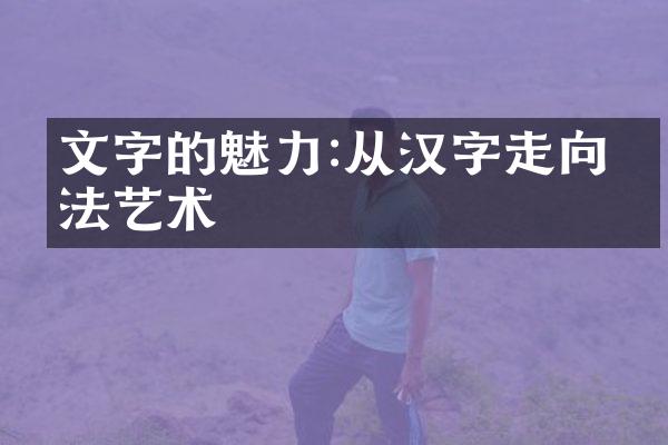 文字的魅力:从汉字走向书法艺术