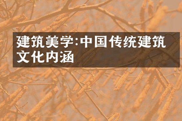 建筑美学:中国传统建筑的文化内涵