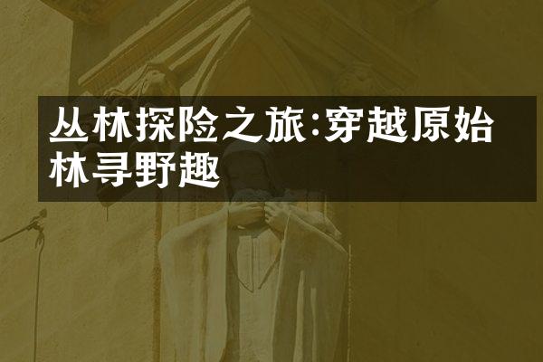 丛林探险之旅:穿越原始森林寻野趣