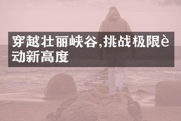 穿越壮丽峡谷,挑战极限运动新高度