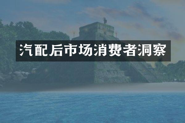 汽配后市场消费者洞察