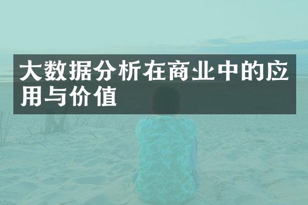 大数据分析在商业中的应用与价值