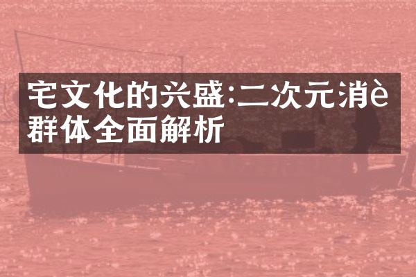 宅文化的兴盛:二次元消费群体全面解析