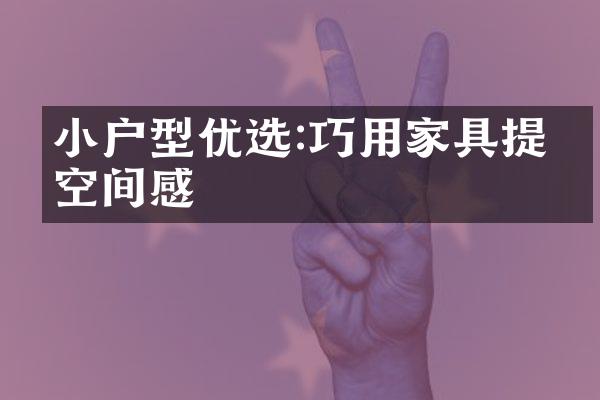 小户型优选:巧用家具提升空间感