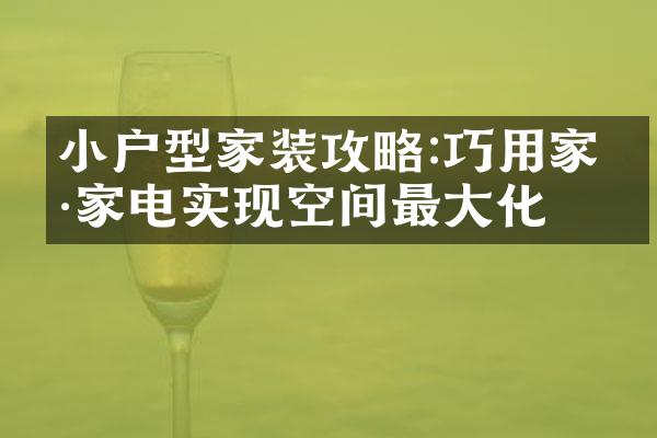 小户型家装攻略:巧用家具家电实现空间最大化