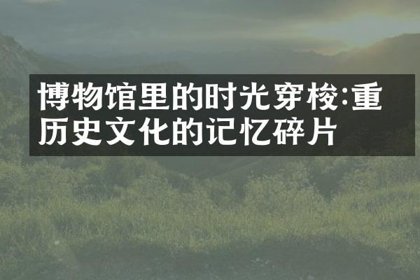 博物馆里的时光穿梭:重拾历史文化的记忆碎片
