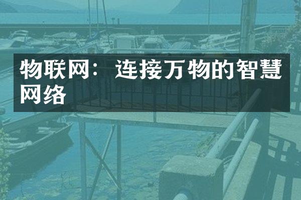 物联网：连接万物的智慧网络