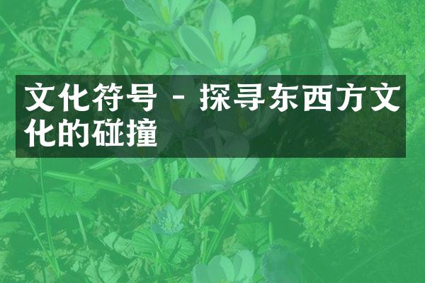 文化符号 - 探寻东西方文化的碰撞