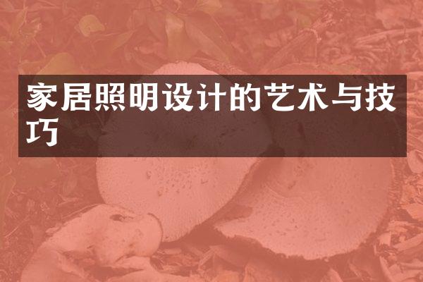 家居照明设计的艺术与技巧