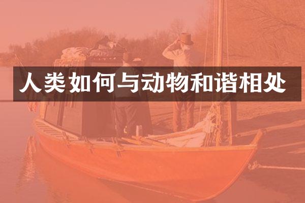 人类如何与动物和谐相处