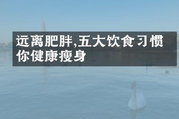 远离肥胖,五大饮食习惯助你健康瘦身
