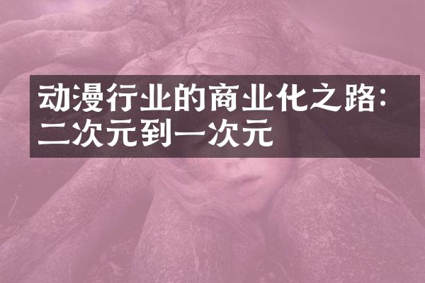 动漫行业的商业化之路:从二次元到一次元