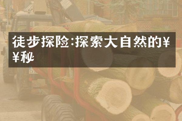 徒步探险:探索大自然的奥秘