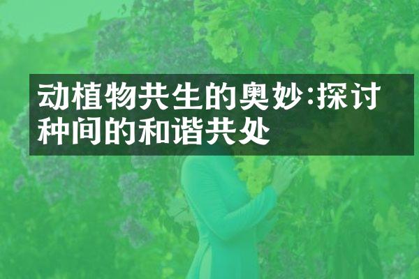 动植物共生的奥妙:探讨物种间的和谐共处