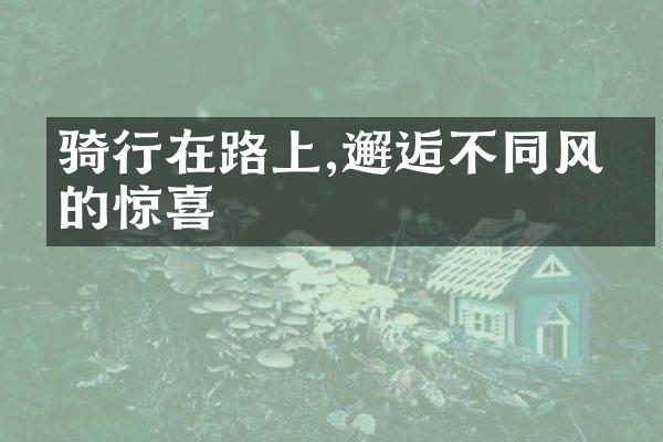 骑行在路上,邂逅不同风景的惊喜