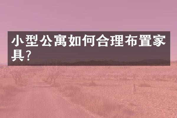 小型公寓如何合理布置家具?