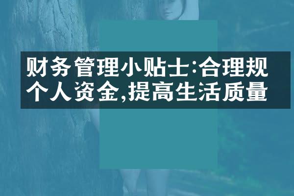 财务管理小贴士:合理规划个人资金,提高生活质量
