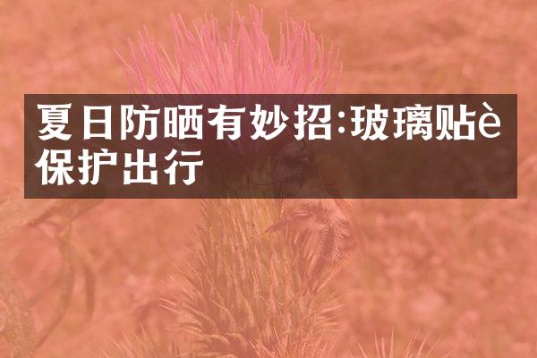 夏日防晒有妙招:玻璃贴膜保护出行