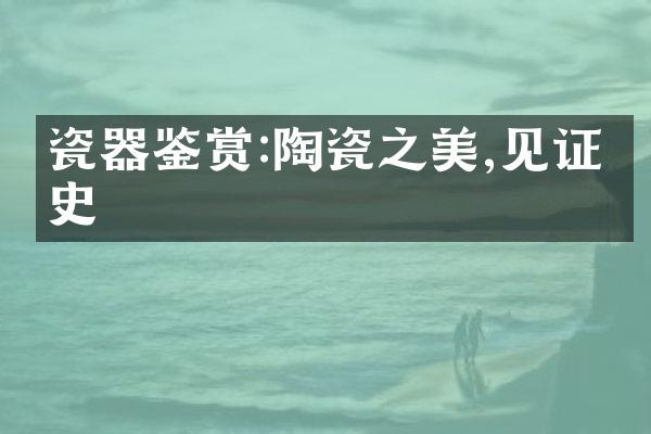 瓷器鉴赏:陶瓷之美,见证历史
