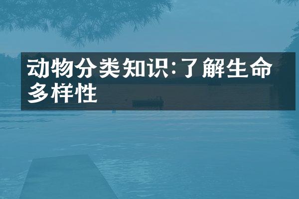 动物分类知识:了解生命的多样性