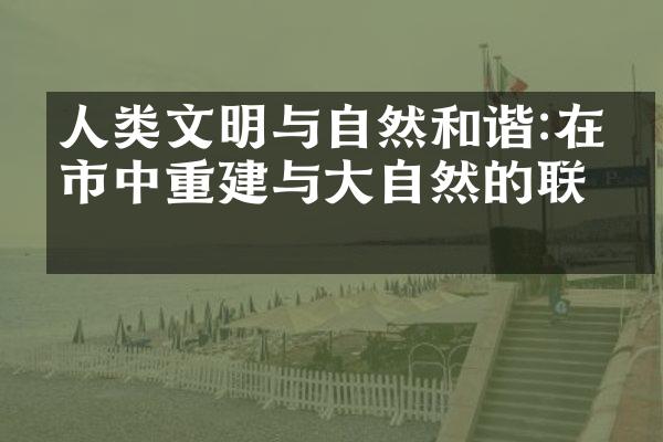 人类文明与自然和谐:在城市中重建与大自然的联系