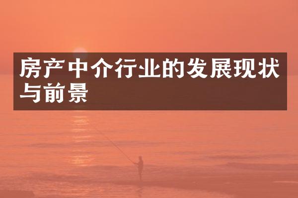 房产中介行业的发展现状与前景