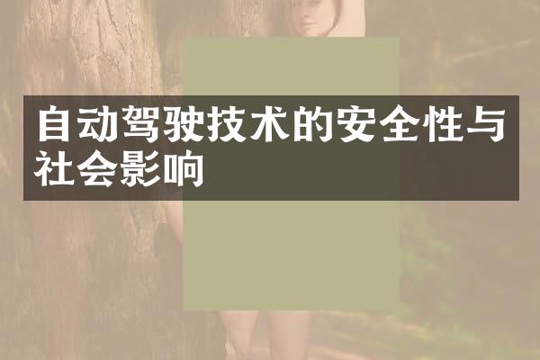 自动驾驶技术的安全性与社会影响