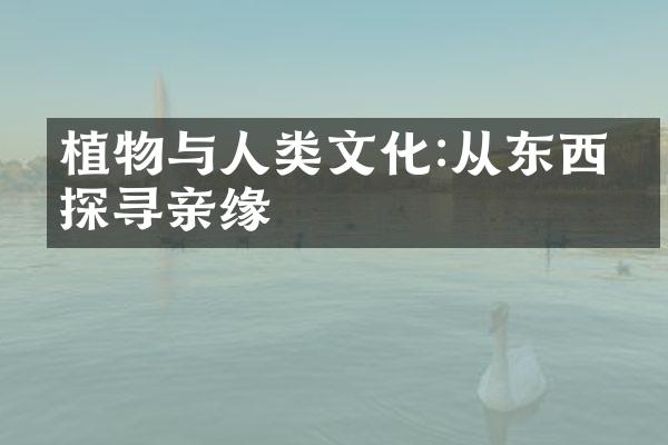 植物与人类文化:从东西方探寻亲缘