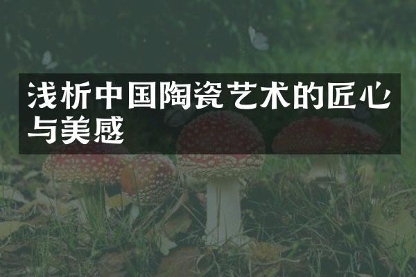 浅析中国陶瓷艺术的匠心与美感