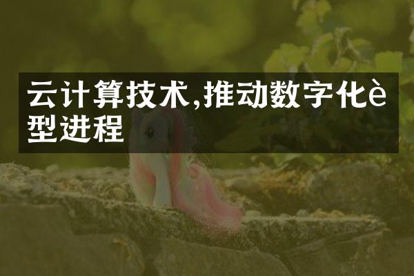 云计算技术,推动数字化转型进程