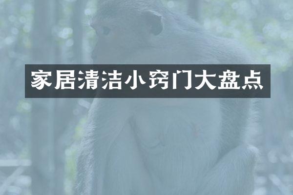 家居清洁小窍门大盘点