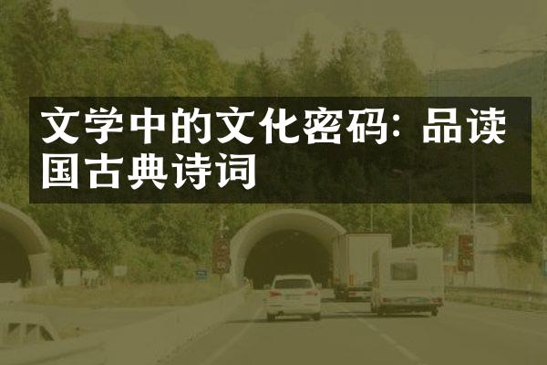 文学中的文化密码: 品读中国古典诗词