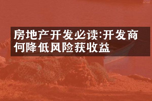 房地产开发必读:开发商如何降低风险获收益