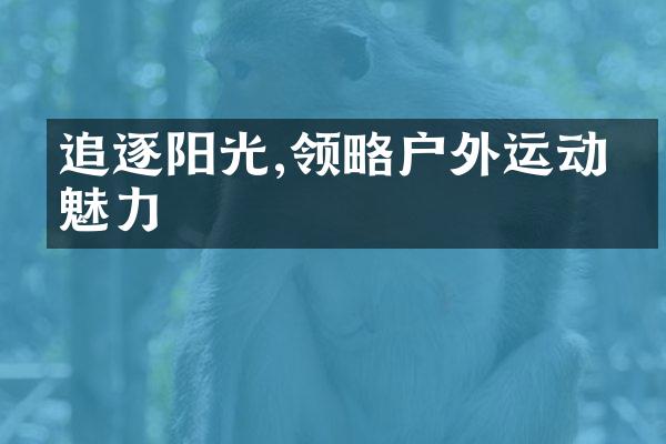 追逐阳光,领略户外运动的魅力