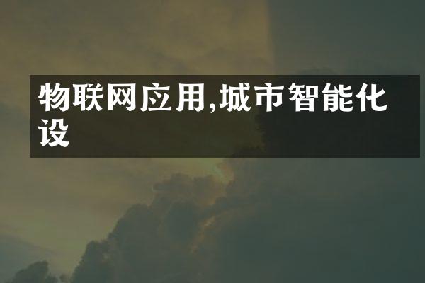 物联网应用,城市智能化建设
