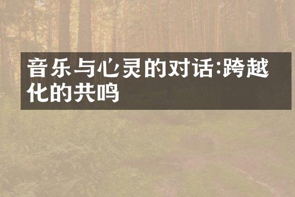 音乐与心灵的对话:跨越文化的共鸣
