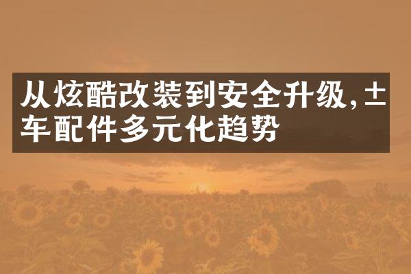 从炫酷改装到安全升级,汽车配件多元化趋势