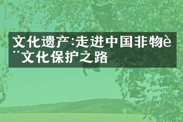 文化遗产:走进中国非物质文化保护之路