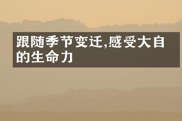 跟随季节变迁,感受大自然的生命力