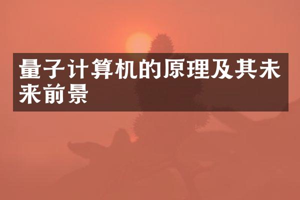 量子计算机的原理及其未来前景