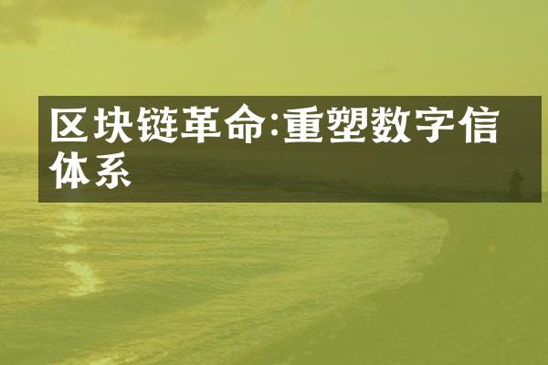 区块链革命:重塑数字信任体系