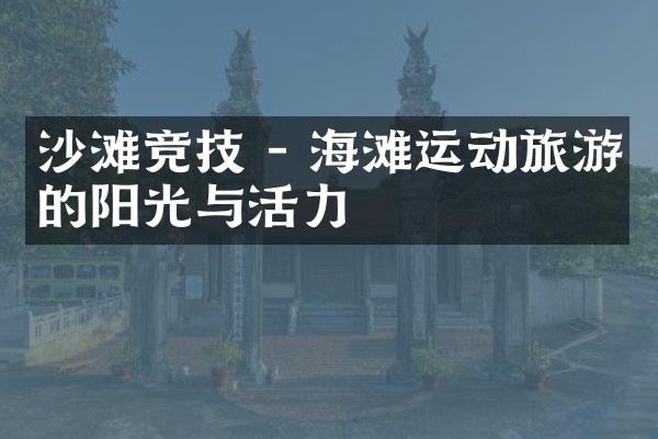 沙滩竞技 - 海滩运动旅游的阳光与活力