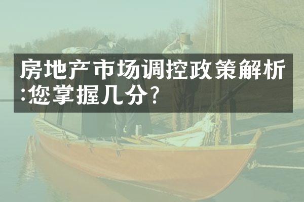 房地产市场调控政策解析:您掌握几分?