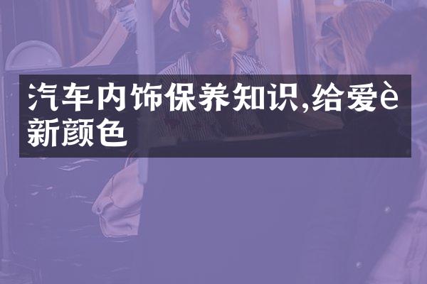 汽车内饰保养知识,给爱车新颜色