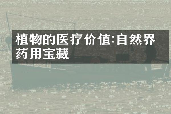 植物的医疗价值:自然界的药用宝藏