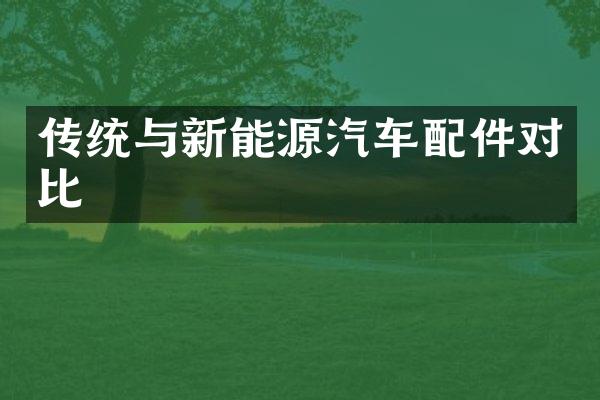 传统与新能源汽车配件对比