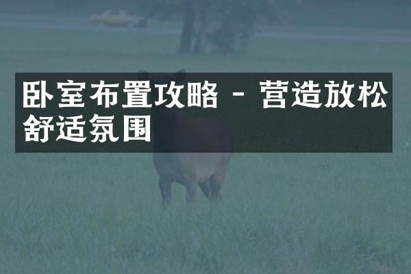 卧室布置攻略 - 营造放松舒适氛围